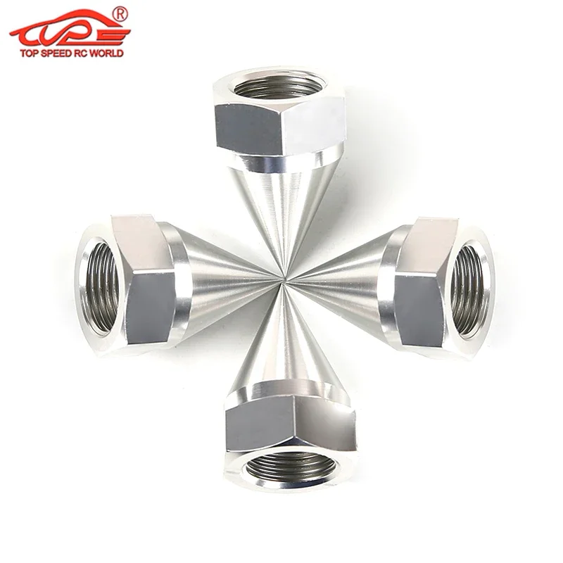 CNC Metal Cone Joint Nuts Wheel Nut for 1/5 Losi 5ive T Rofun Rovan LT KM X2 Truck Rc Car Parts