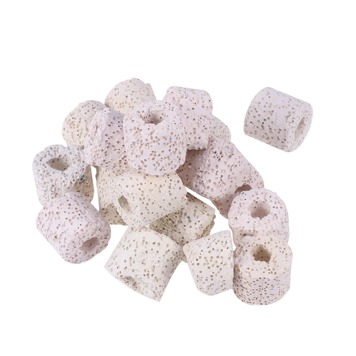 Anéis de filtro bio para aquário, 500g, mídia de filtragem biológica, mídia de filtro cerâmico para desempenho de água limpa do tanque de peixes