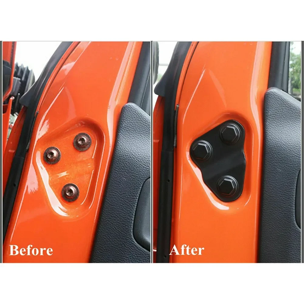 Innovative Design Door Lock Cover & Screw Protector Set for Jeep For Wrangler JL JT & For Willys (Fits Models 2018 2021)