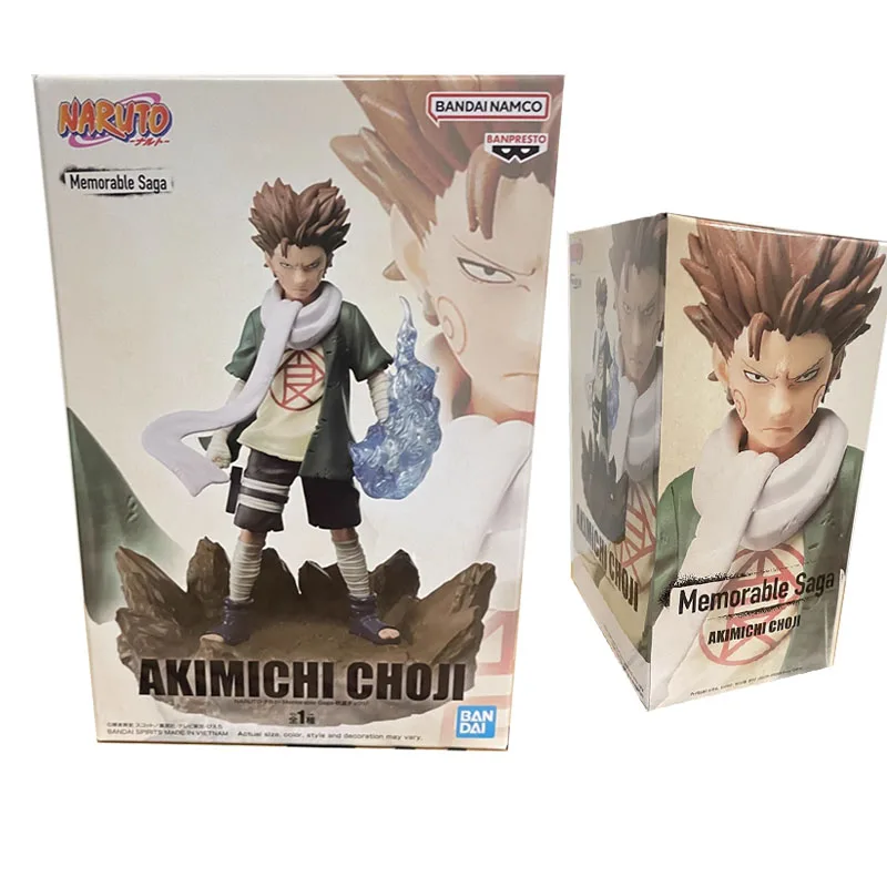 

Bandai NARUTO Anime Memorable Saga AKIMICHI CHOJI Action Figure Collectible Model Toys For Kids Gift Desktop Decoration