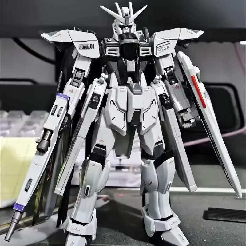 Newdom Unactivated สี Zgmf-X10a Hg 1/144 Mech ชุดประกอบชุดเดสก์ท็อปตกแต่งของเล่นเด็กของขวัญสะสม
