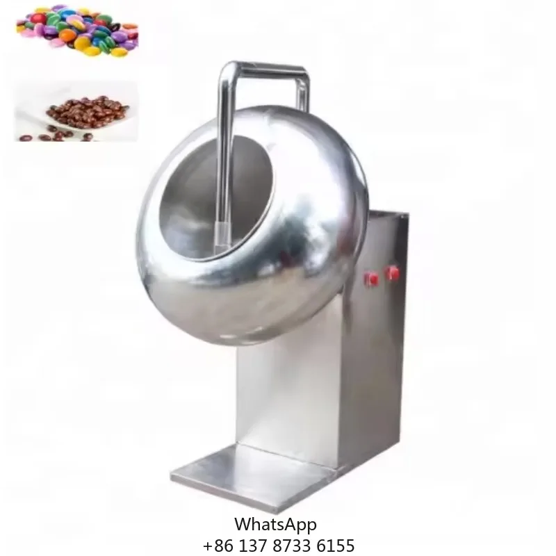 2026 CZJCashew Nut PeaNuts Sugar Chocolate Coating And Polishing Pan Machine/Coating Machine For Nut Snacks Production