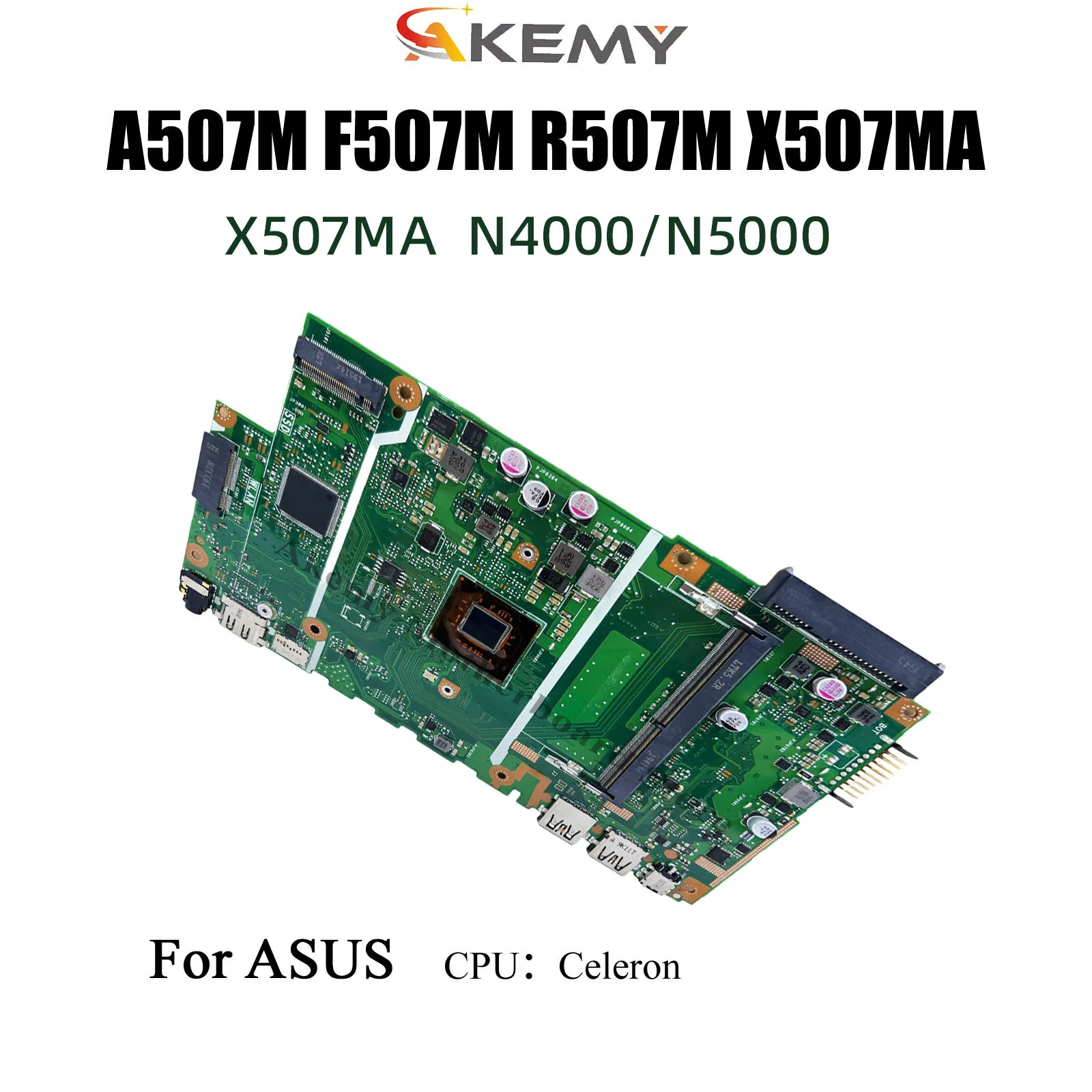 Placa base X507MA para ordenador portátil ASUS X507MA X507M X507 F507 con CPU Pentium N5000 N4000 100% probado