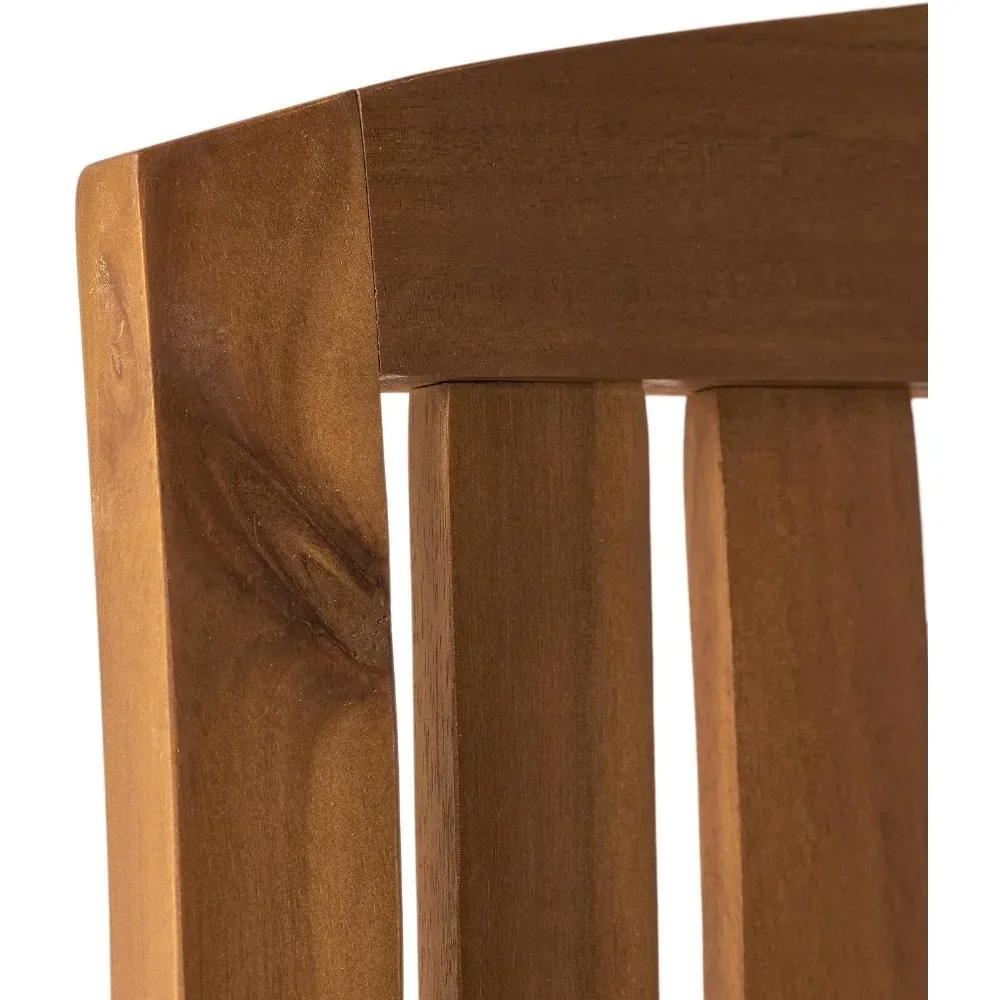 Selma-Acacia Rocking Chair com Almofada, Teca Finish