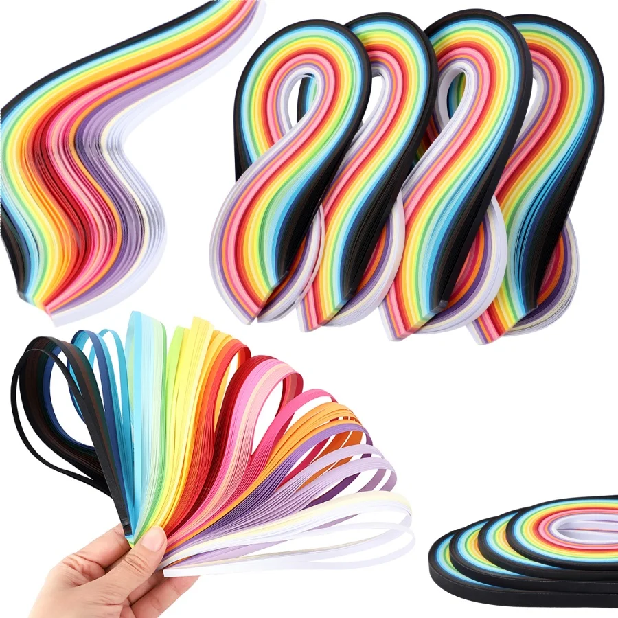 

260pcs Rainbow Color Paper Quilling Strips Origami Paper Quilling Tools DIY Handmade Craft Birthday Gift Scrapbooking Decoration