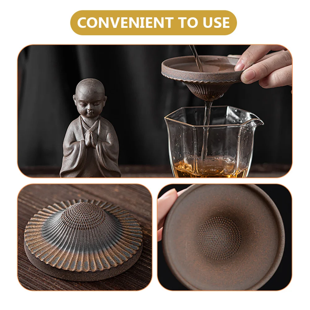 

Monk Shape Tea Pet Ceramic Small Classic Design Tearoom Decorative Functional Tea Infuser Filter Ceramic Monk Figurine