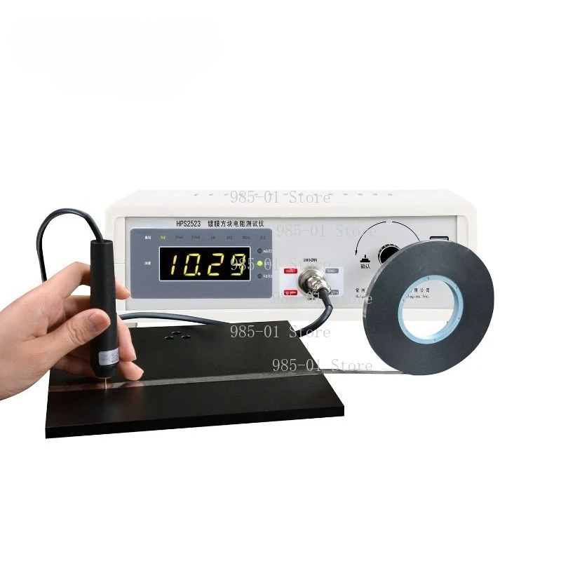 Precision four-point probe resistivity meter, for coating film and wafer square resistance sheet testing