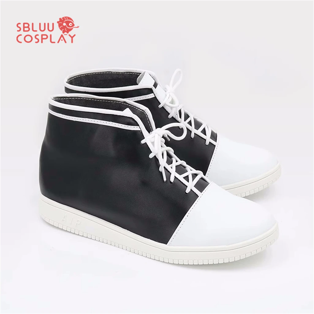 SBluuCosplay Virtual YouTuber Nekomata Okayu Scarpe Cosplay Stivali su misura