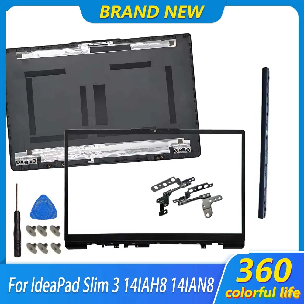 14.0“ Cover For IdeaPad Slim 3 14IRU8 14IAH8 14IAN8 14ABR8 14AMN8 14IRH8 LCD Back Cover Top Case Front Bezel Hinges Bottom