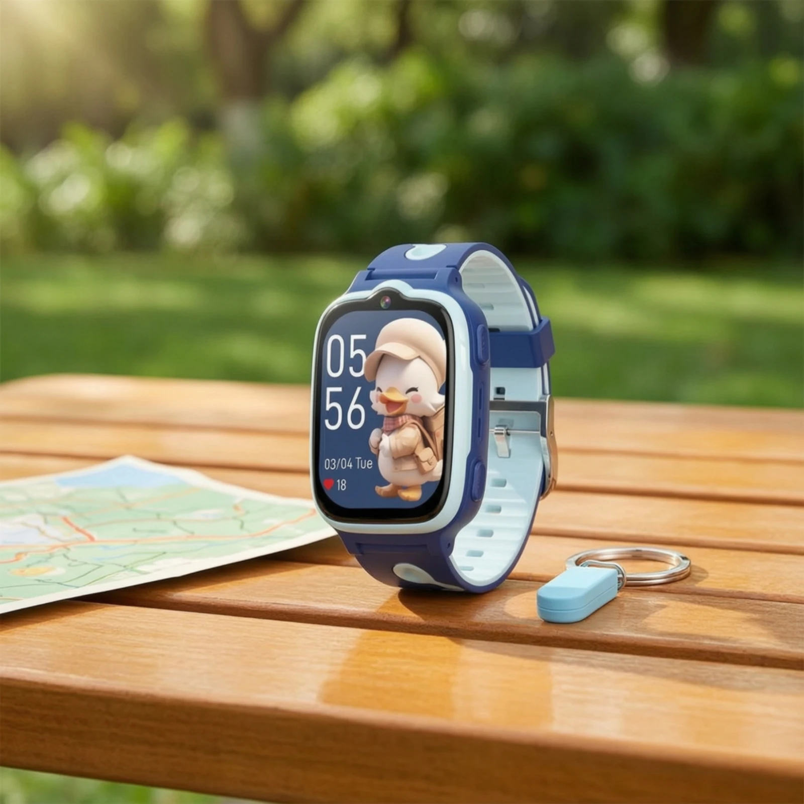 4G Smartwatch Rechargeable Smartwatch with Camera Location Tracker Tracker Watch Bluetooth Large Storage for Children, School