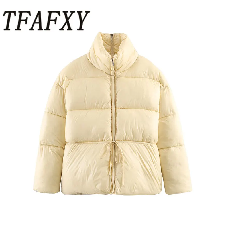 

TFAFXY повседневные шикарные женские пальто с поясом на молнии, водолазки, модные куртки 2026, осенне-зимняя весенняя верхняя одежда Y2K