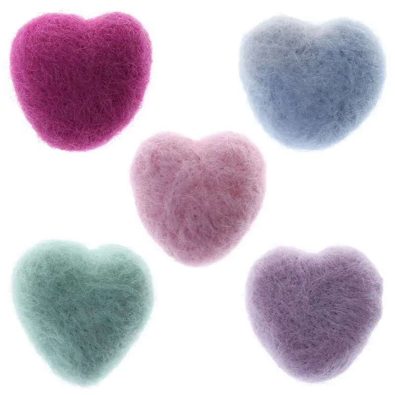 Hearts Felt for Creative Handmade Crafts DIY Weeding Party Valentine's Day Decorations Newborn Photography