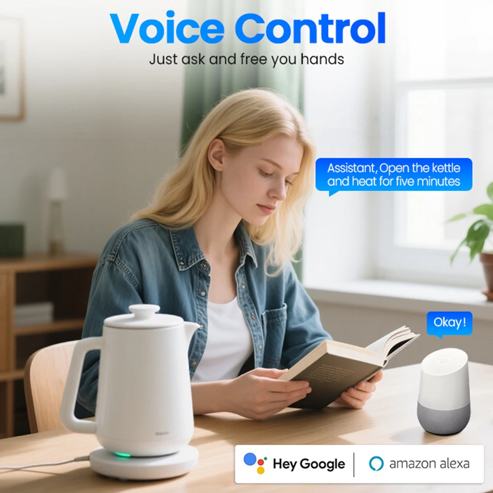 Tuya UK Smart Plug 16A 20A WiFi Socket Power Monitoring Remote Control Timer Works With Alexa Google Assistant Voice Control