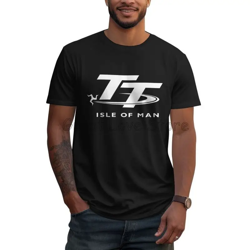 Isle Of Man TT Races Manx Print T-Shirt Men Cotton Short Sleeve Graphic T Shirts Summer Casual Large Size Tops Tees Streetwear