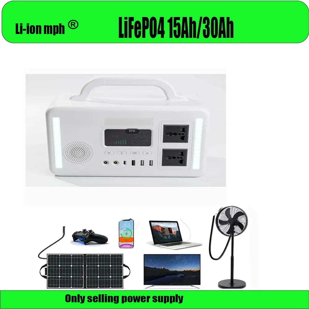 

15Ah 30Ah 384wh 12V LiFePO4 Deep Cycle Battery for Solar,Camping CPAP, Power Wheels Lighting Off-Grid Applications Built-in BMS