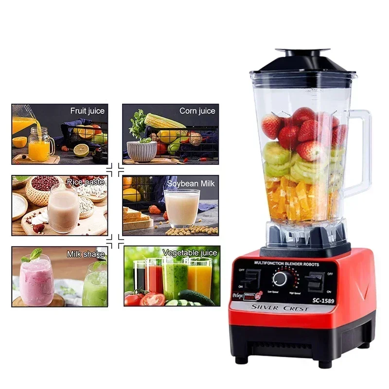 110V/220V SILVER CREST Blender Double Cup Wall Breaking Machine Home Multi functional Food Blender