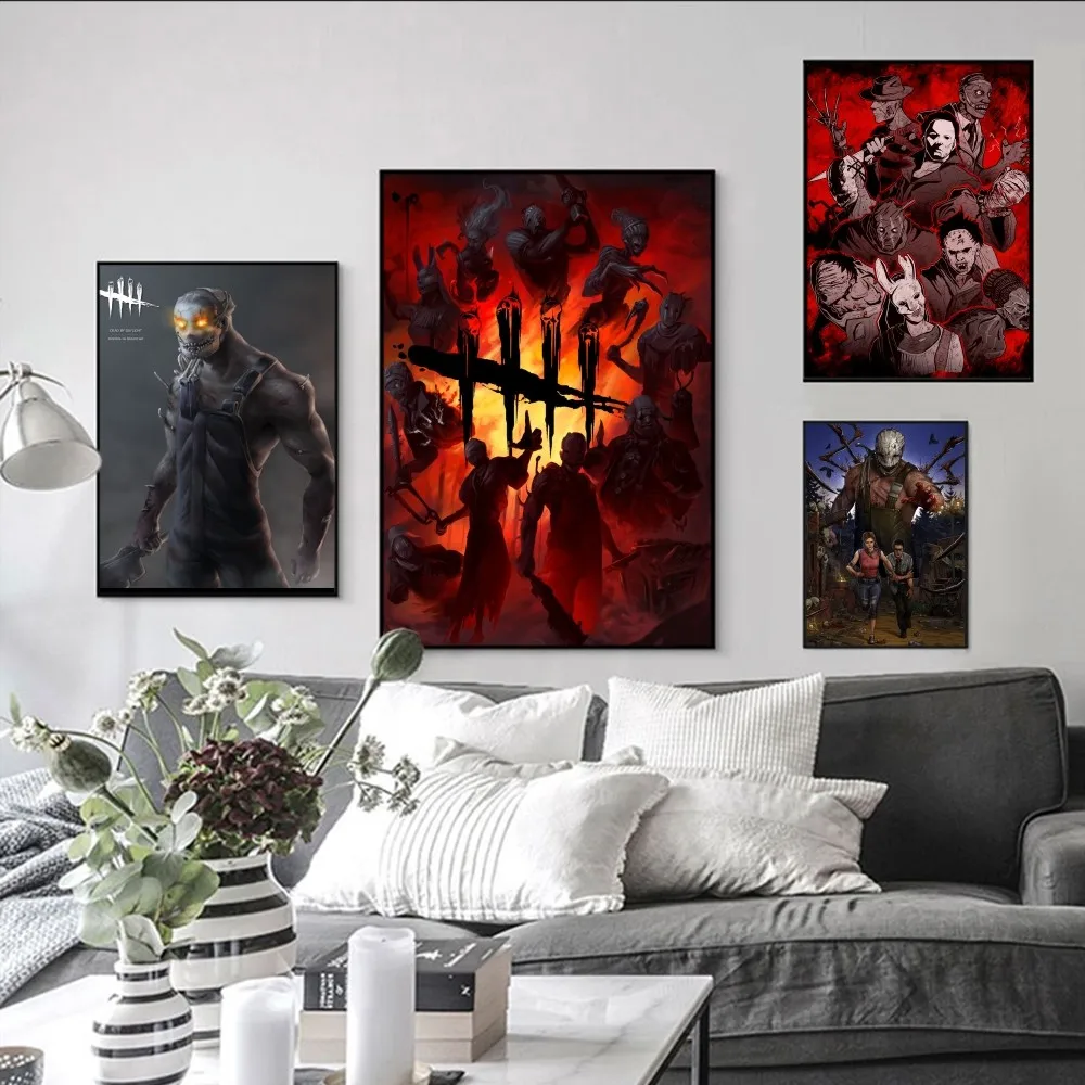

D-Dead game By Day lights Poster Self-adhesive Art Poster Retro Kraft Paper Sticker DIY Room Bar Cafe Vintage Decorative Paint