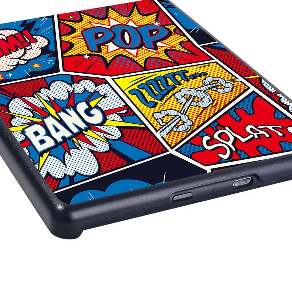 Case For Kindle 8/10th Gen/Kindle Paperwhite 1/2/3/4 Protective Graffiti Art Tablet eReader Hard Protective Shell Cover + Stylus