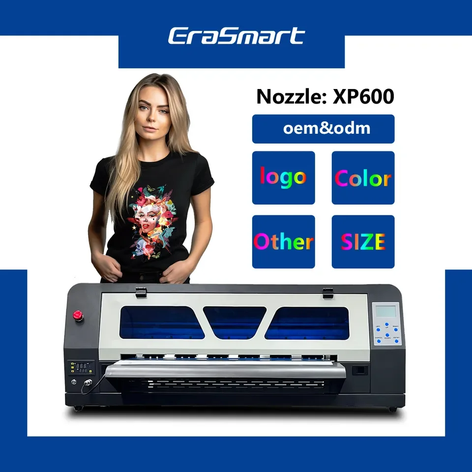 Digital 60cm Eps xp600 Dual Printheads DTF PET Film Printer T Shirt Printing Machine DTF Printer With Powder Shaker Oven Machine