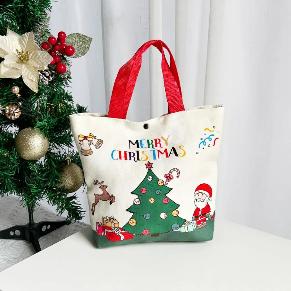 

2025 Xmas Tote Bag Large Capacity Christmas Gift Bags Messenger Bag ChristmasTree Santa Claus Reusable Crossbody Bag