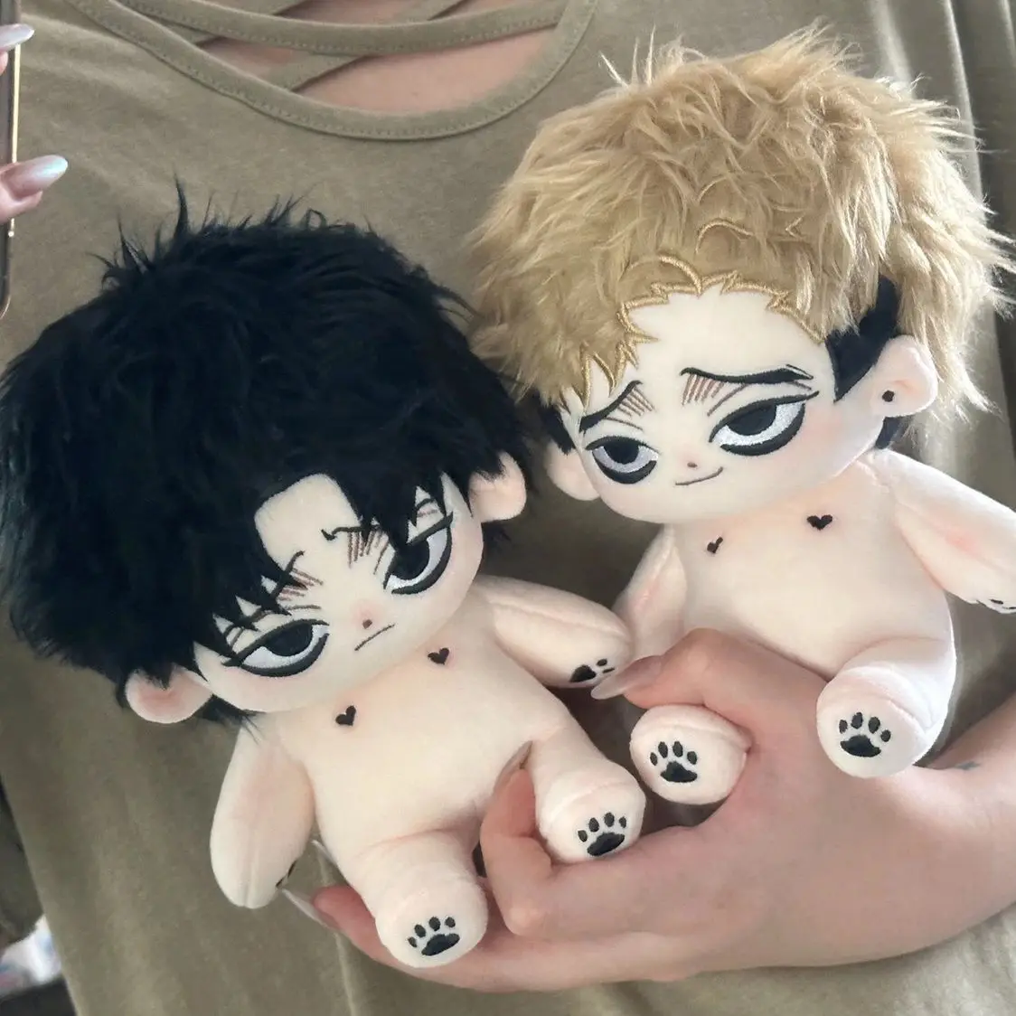 20cm Killing Stalking Yoonbum Sangwoo Plush Doll Cosplay Dress-up Cartoon Plushies Kids Adult Collectible DIY Birthday Gift Toy