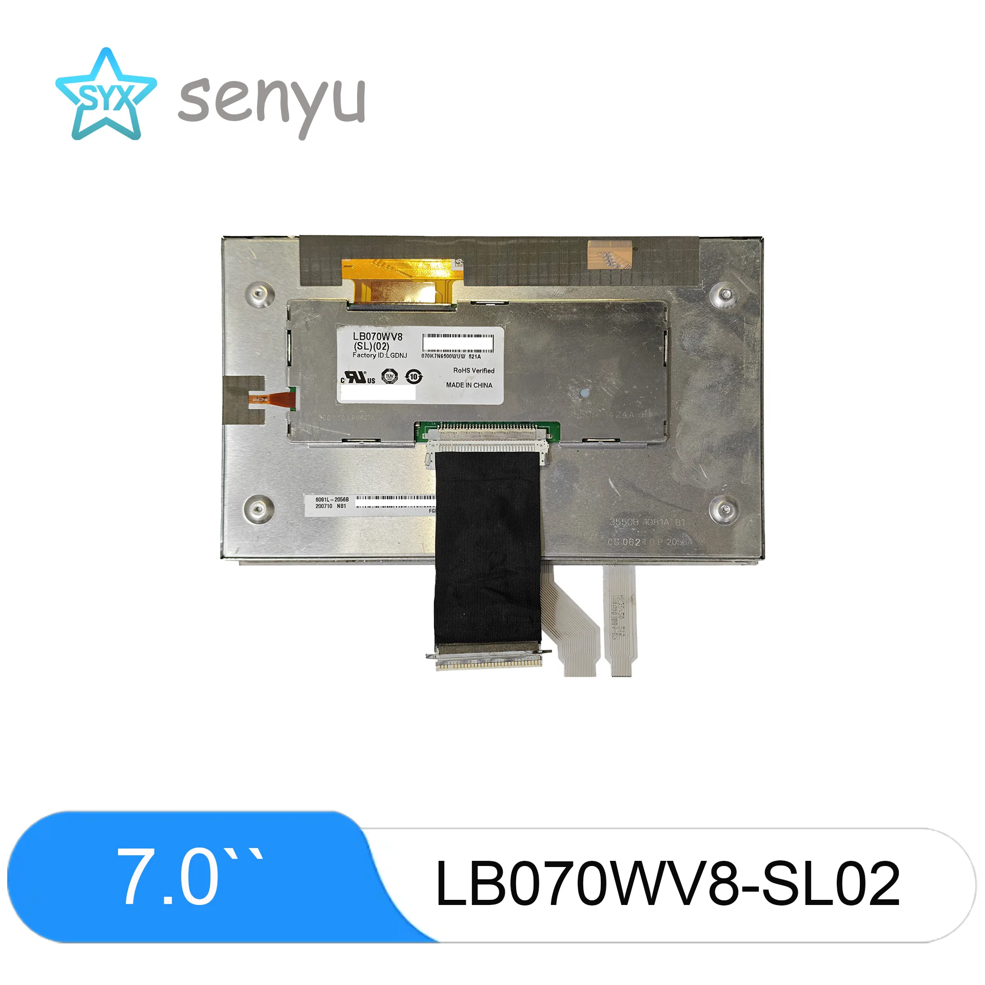 7inch Lb070Wv8-Sl02 Display Screen Lcd Display Module for Vehicle Displays and Industrial Equipment Parts Replacement and Repair