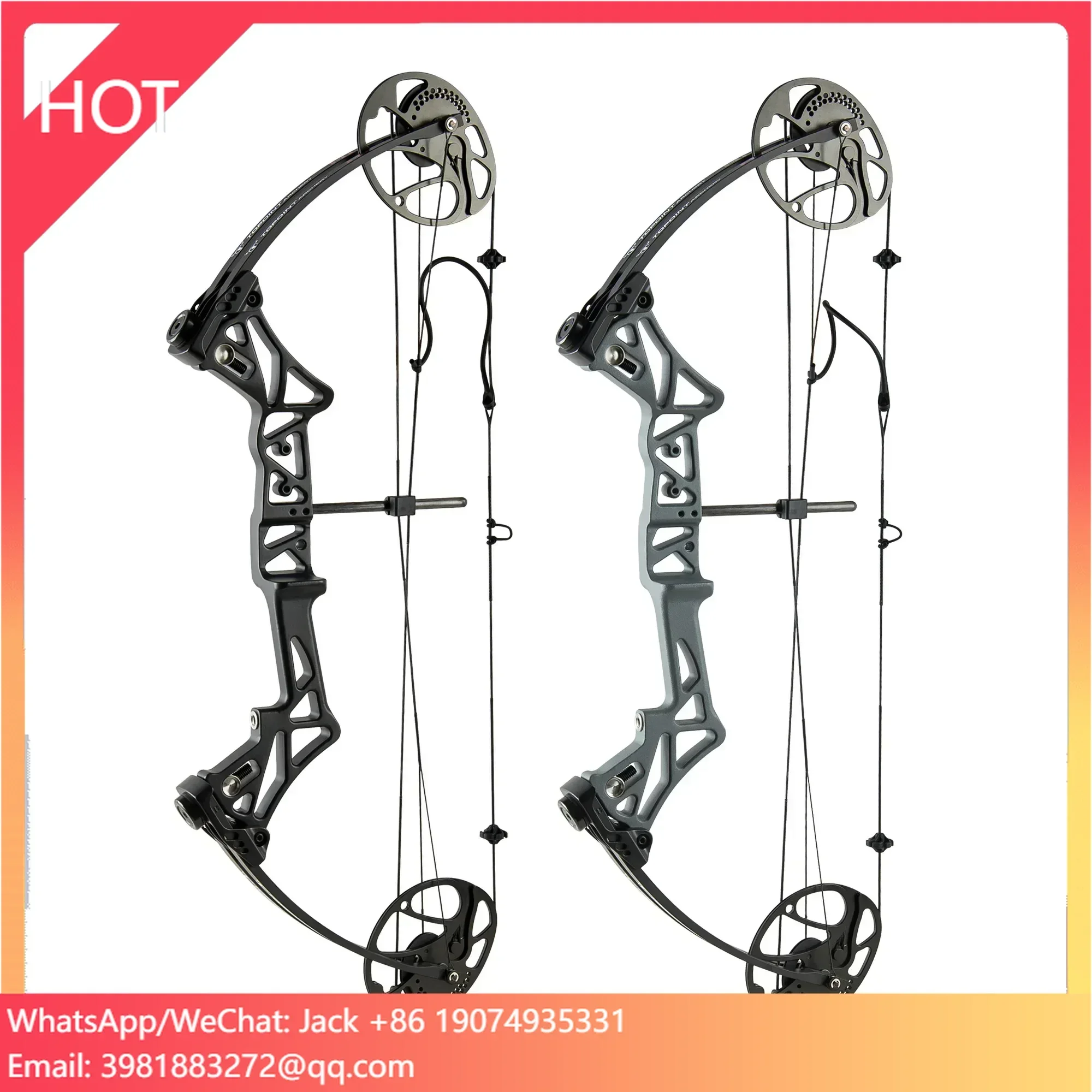 TOPOINT ARCHERY M1 Compound Bow  Hunting Bow And Arrow  CNC Milling Riser USA Gordon Limb,BCY String Archery Bow OEM/ODM