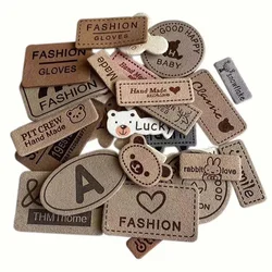 10PC/Leather Sticker Cute Small Emblem Embroidery Applique Sew on Patches,Letter Patch Badge Decoration for Clothing,Shoes,Glove