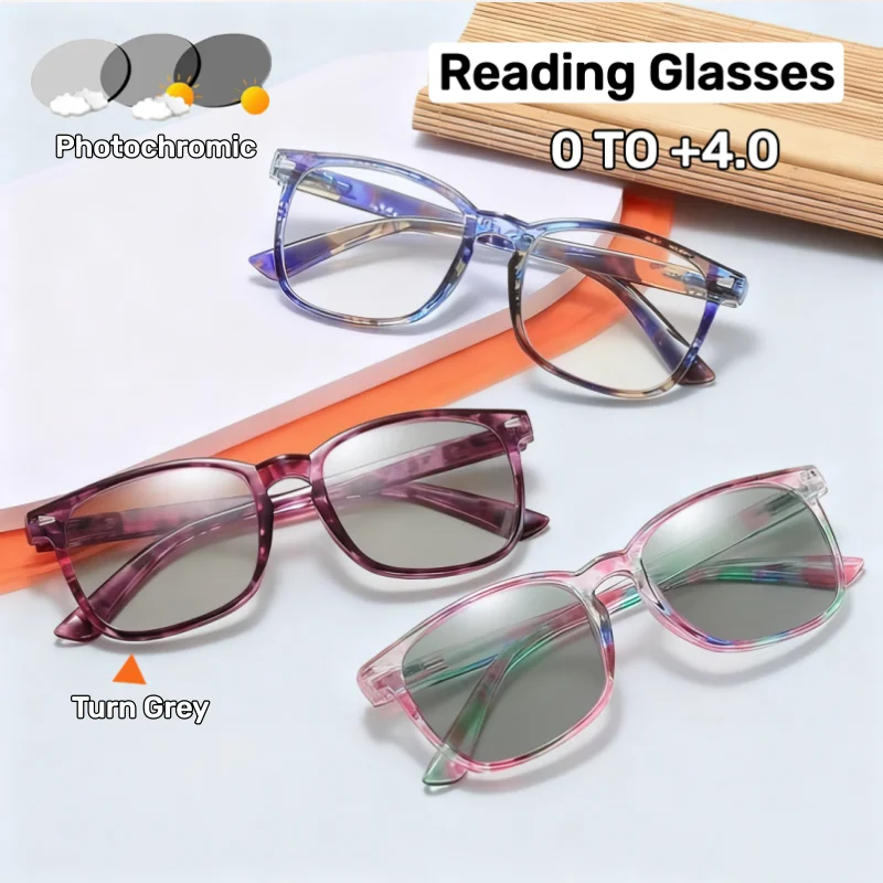 نظارات قصر النظر الشيخوخي اللونية HD الضوء الأزرق حجب نظارات القراءة للرجال والنساء موضة طباعة نظارات واقية من الأشعة فوق البنفسجية #1