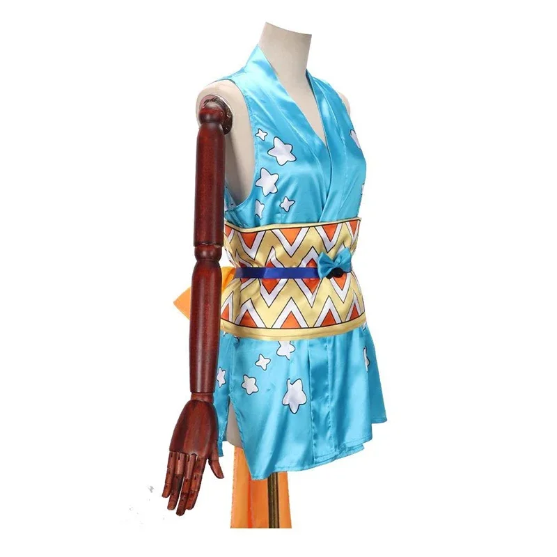 Halloween Carnival Anime Nami Cosplay Costume Women's Dress Including Headgear Tattoo Stickers view 3