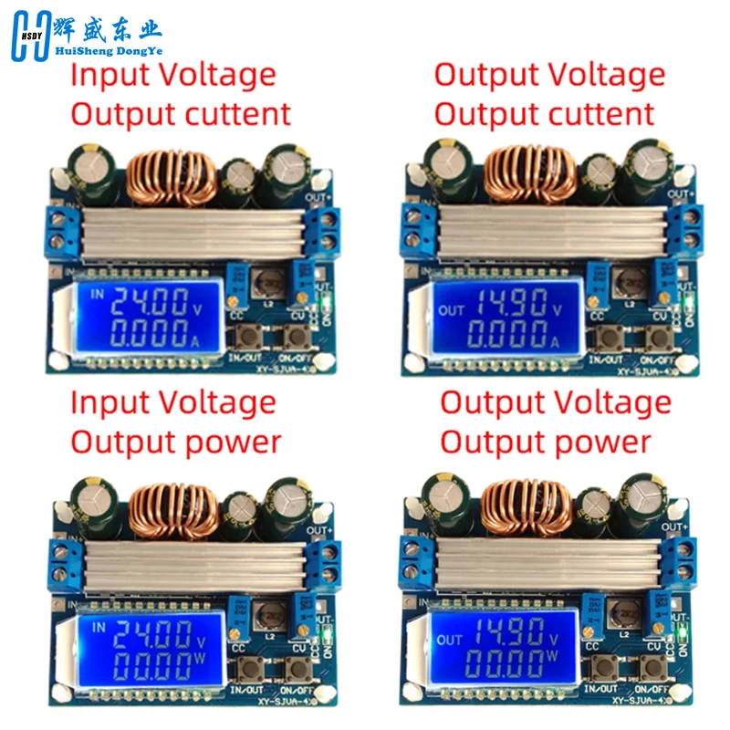35w dc 5.5-30v a 0.5-30v display lcd digital automático step up down buck boost conversor módulo de fonte de alimentação placa ajustável