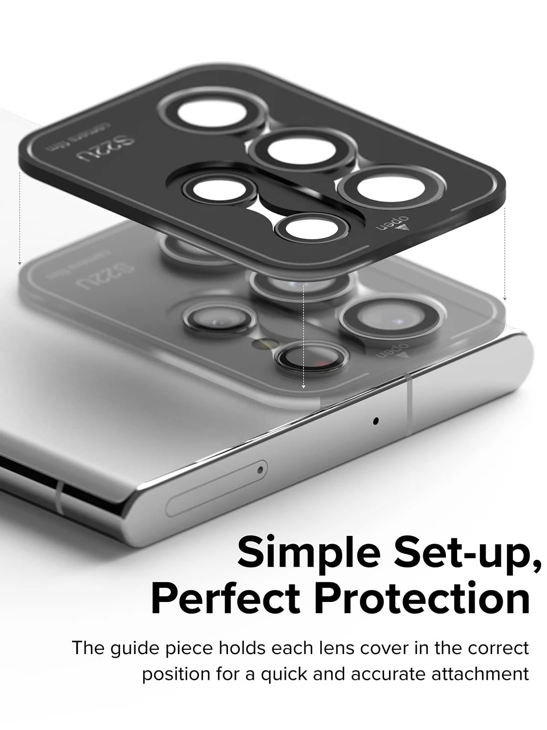 JMUYTOP Protector Camera For Samsung Galaxy S22 S23 Ultra Aluminum Alloy Metal Tempered Glass Full Cover Camera Lens Protector