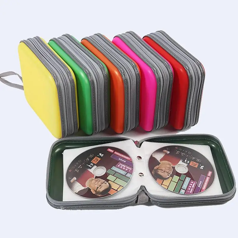 80/40Pcs Large Capacity Disc CD DVD VCD Wallet Storage Organizer Case Holder Album Box Cases With Zipper Bags CD Box Accessorie