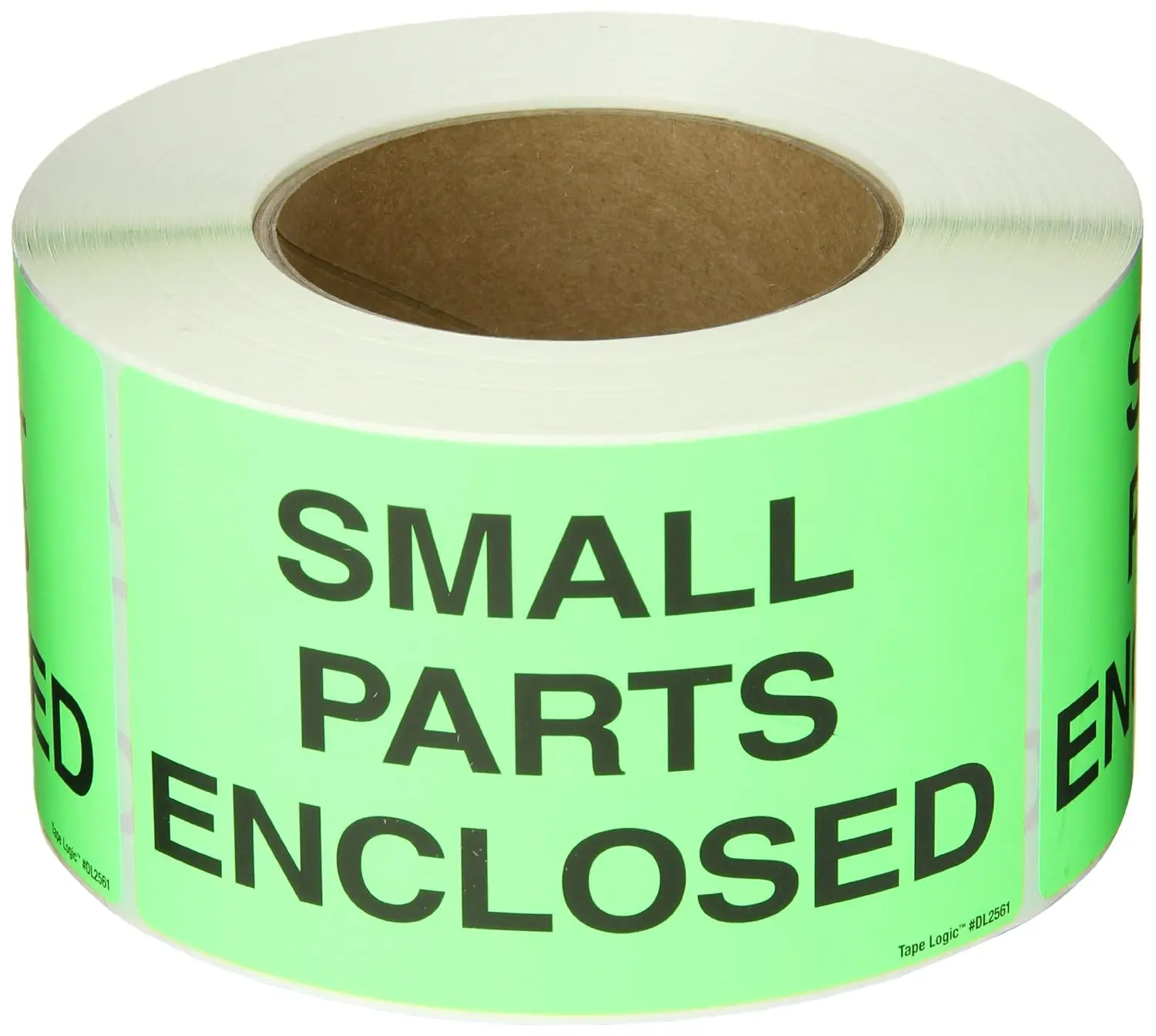 

3" x 5","Small Parts Enclosed" Fluorescent Green Sticker, for Shipping, ling, Packing, and Moving (1 Roll of 500 Label