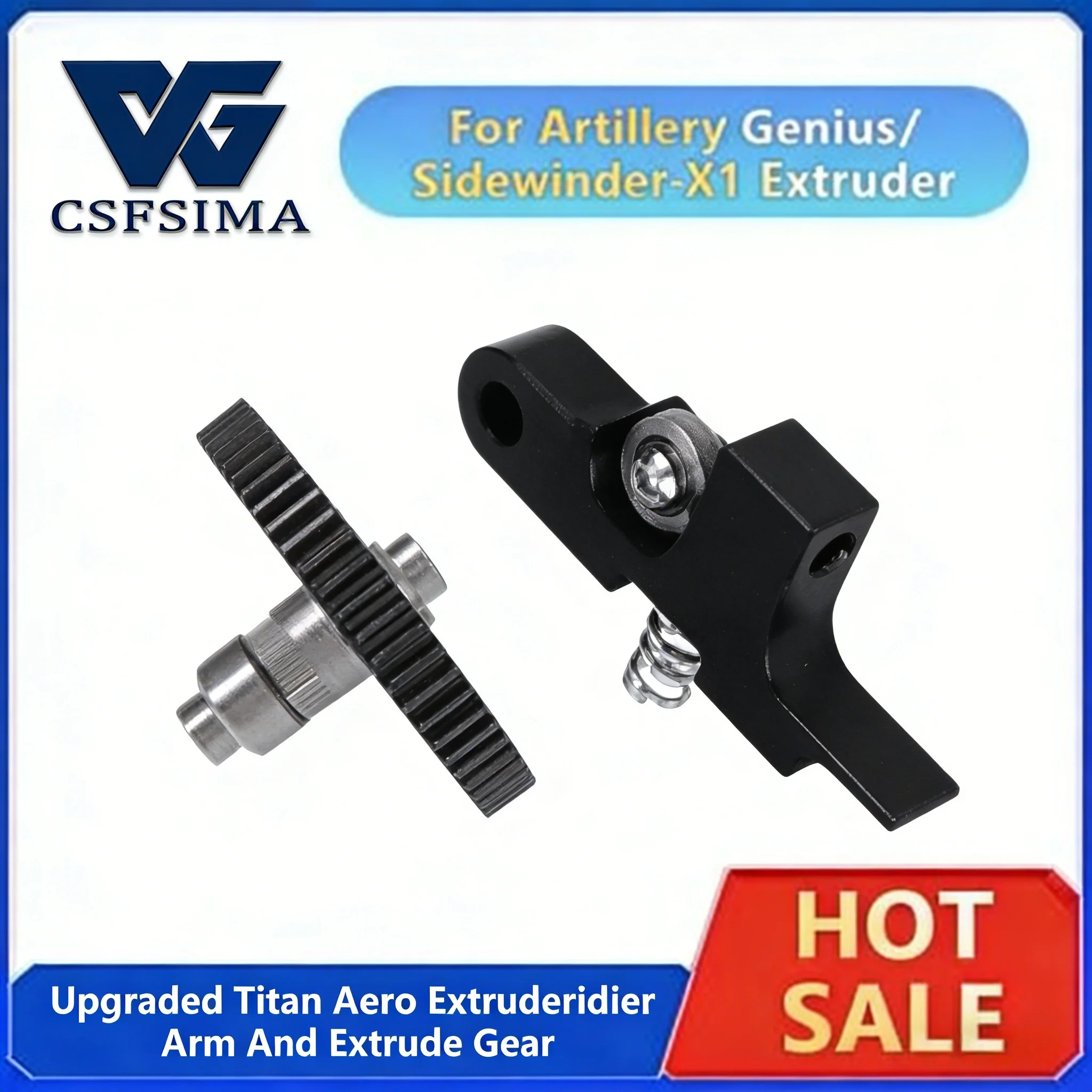 

Экструдер Titan для 3D-принтера, большая шестерня на 66 зубьев, цельнолитая, изготовленная на ЧПУ, черная, для улучшенной производительности печати