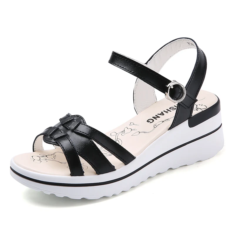 2023 Summer New Sandals Women\'s Shoes Soft Women\'s Shoes Slippers Leather Walking Shoes Slippers Party Shoes Women\'s Sandals