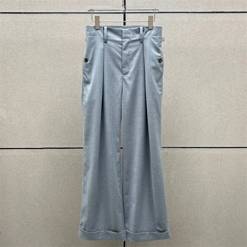 

Women's pants New winter high waisted slim fit straight leg pants for 2025 Office casual women's suit pants y2k wide leg pants