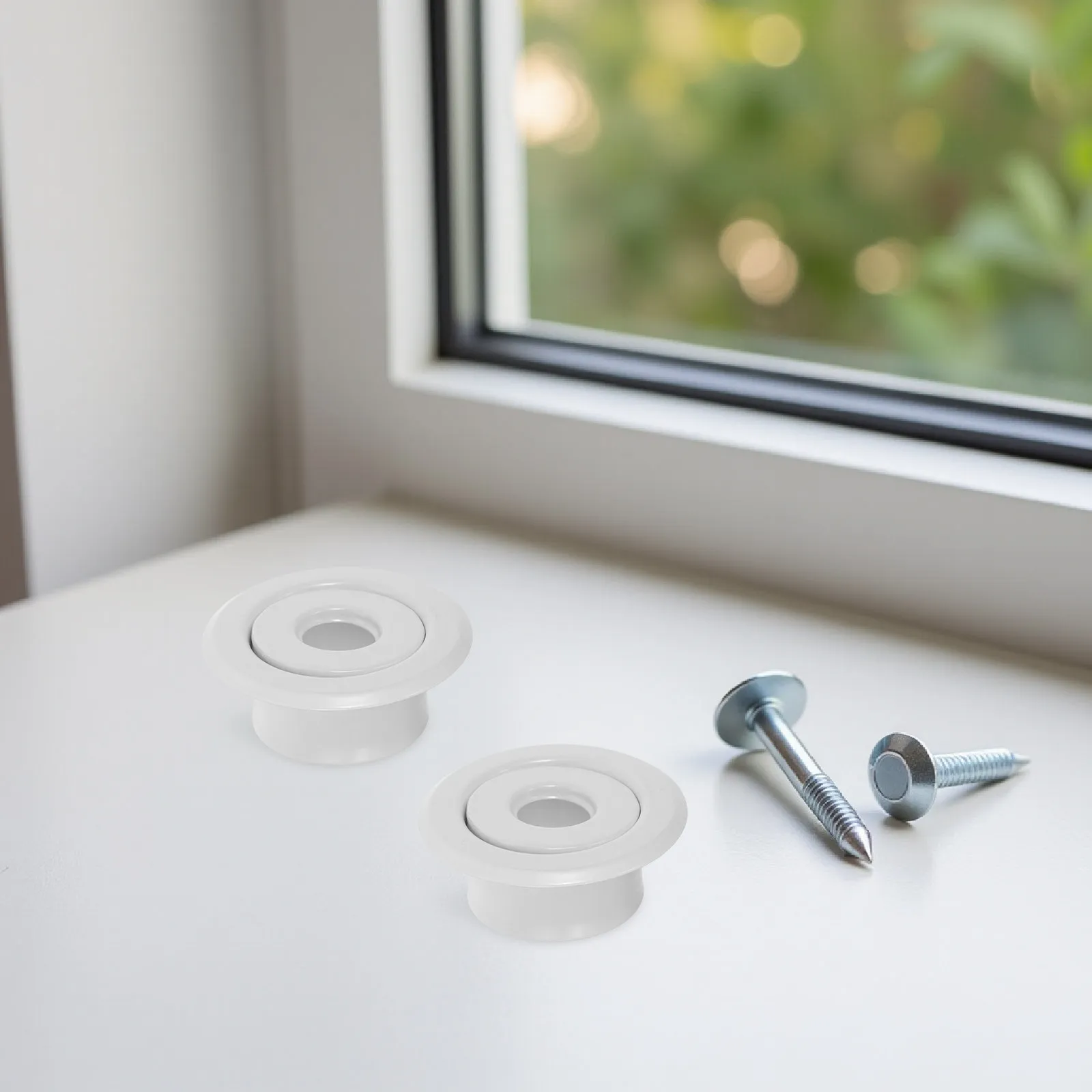 

2Pcs Metal Fire Sprinkler Escutcheon Trim Ring 24Mm Recessed Ceiling Cover for Sprinkler Head Protection Decorative Chrome