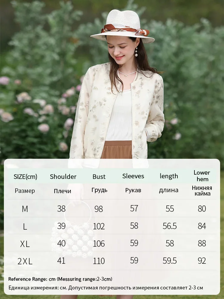 I BELIEVE YOU Apricot French Floral Coat Women Autumn New 2024 Light Baseball Clothing Textured Casual Female Jackets CWT 245582 A