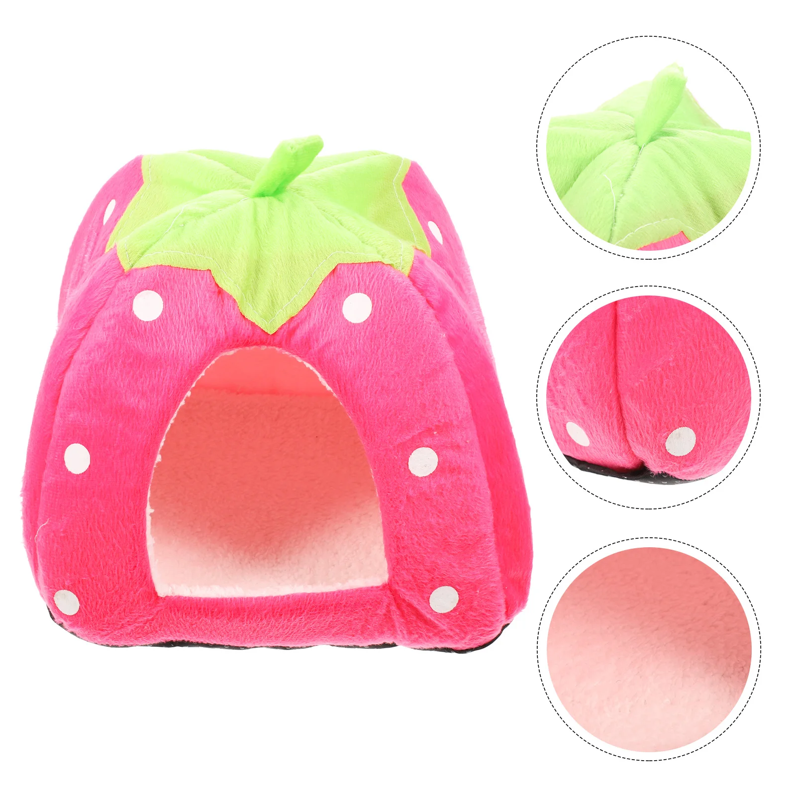 

Strawberry Nest Tent Hamster Hideout Bed Decorative House Home Mouse for