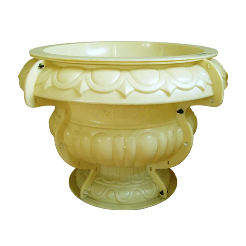 Creative flower pot mold pot European oval bonsai plastic model cement extra large abrasive tool small pot self-made