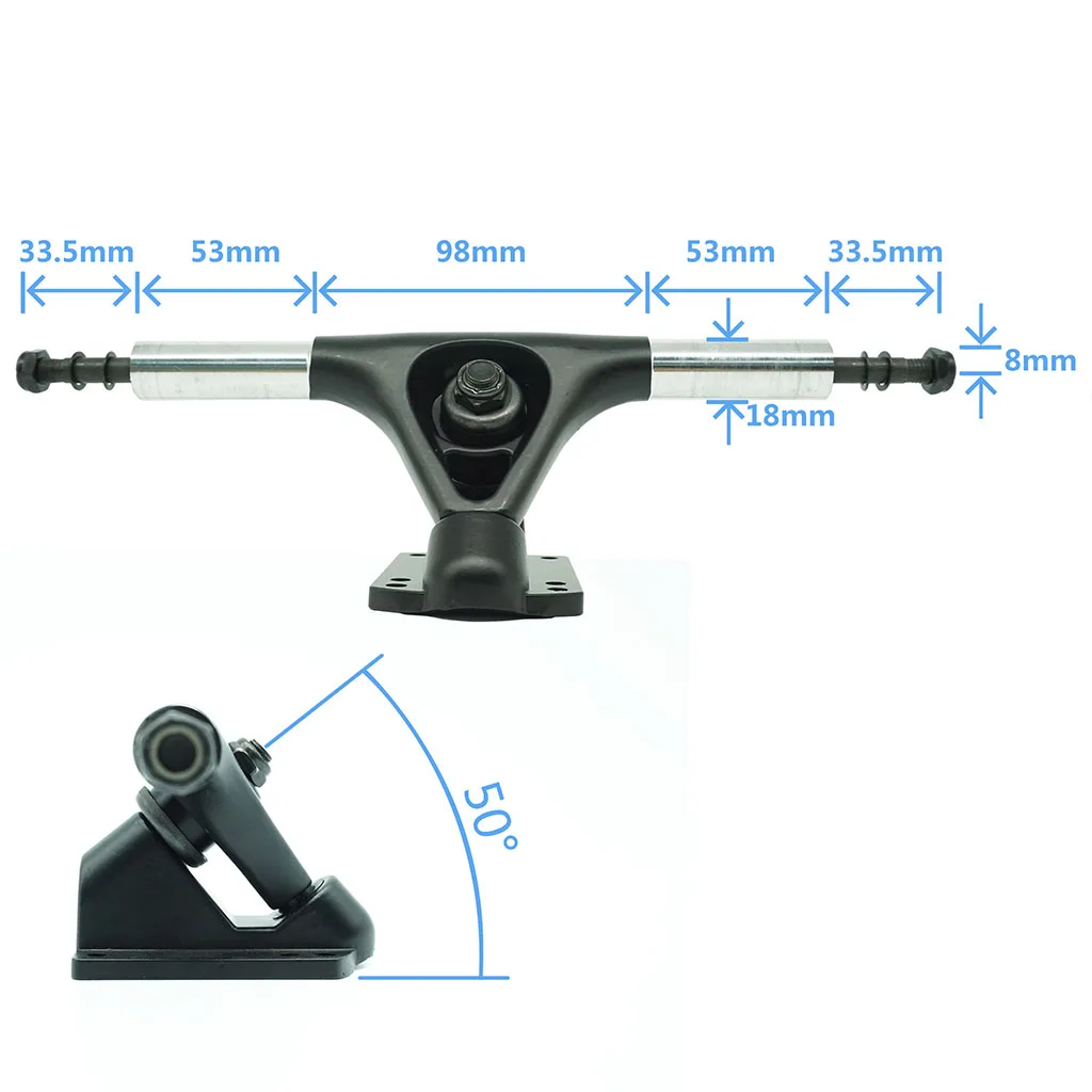 Electric Skateboard Professional Bridge Bracket 204mm Double Warp Four-wheel Skateboard Aluminum Alloy skateboard Bridge