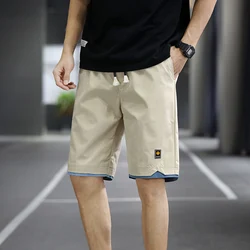 2023 Summer Men's Shorts Sports Five-Point Pants Loose Casual Beach Pants Solid Color Trend Outer Wear Large Size Shorts 8Xl