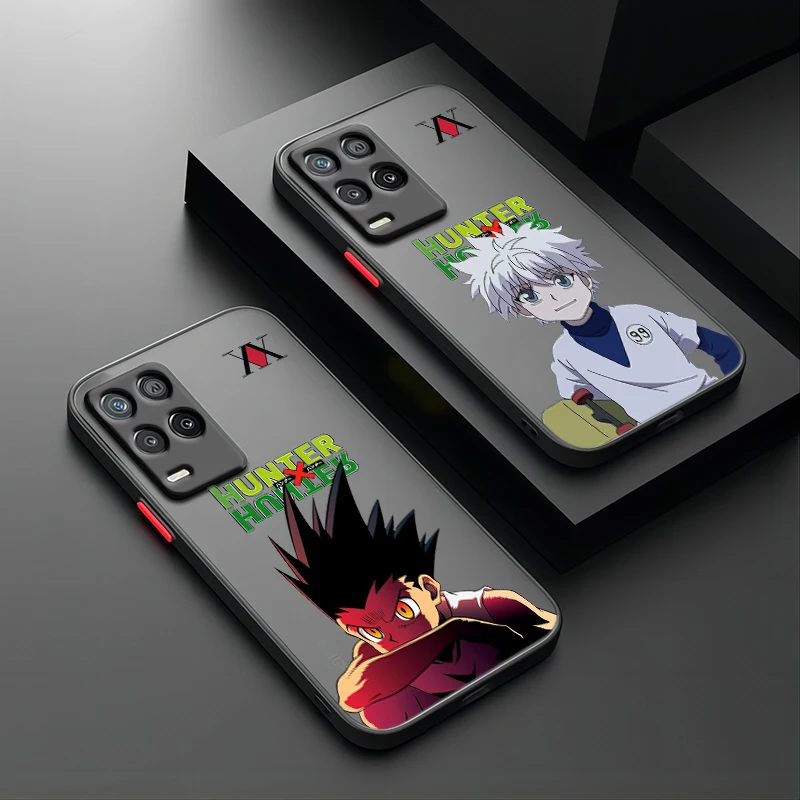 Anime HUNTER×HUNTER For OPPO A55 A54S A53S A52 A33 A32 A31 A16S A16K A15S A11S A9 A5 Frosted Translucent Phone Case