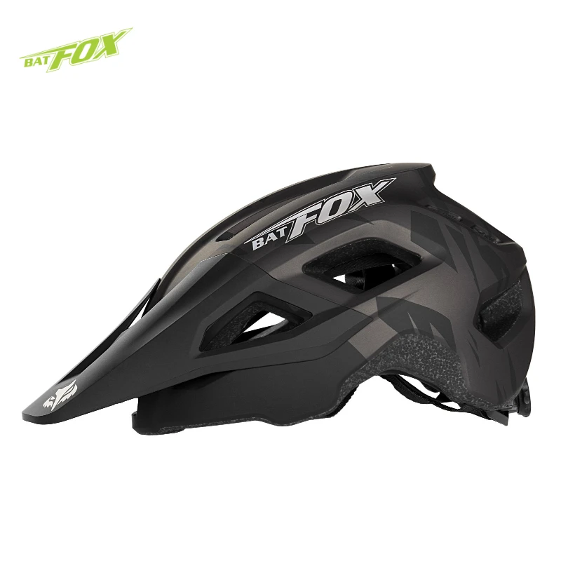 BAT FOX Helmet cycling MTB bicycle helmet integrally-molded Mountain bike visor helmet men women casco bicicleta mtb helmets