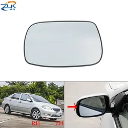 ZUK Exterior Wing Rearivew Side Mirror Glass Lens For Toyota Yaris Sedan Soluna Vios P40 2003-2006 Altis Corolla E120 2002-2010