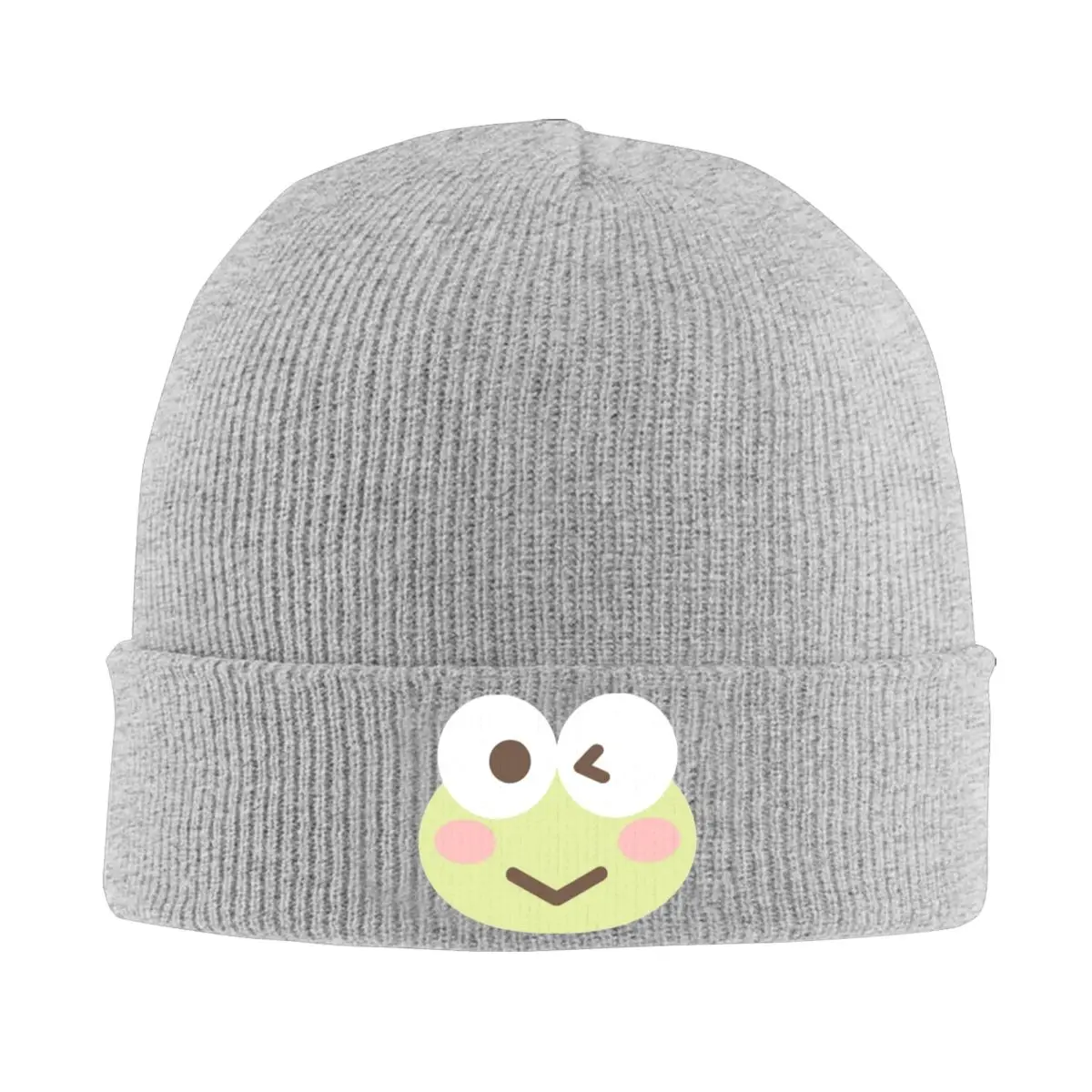 Keroppi Beanie Hats anime Knit Hat Gym Head Wrap Men Women Caps Autumn Winter Graphic Casual Bonnet Hats Gift