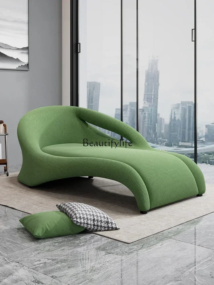 

Breathable Leisure Chair Nordic Single Sofa Lazy Floor Chair Designer Green Recliner
