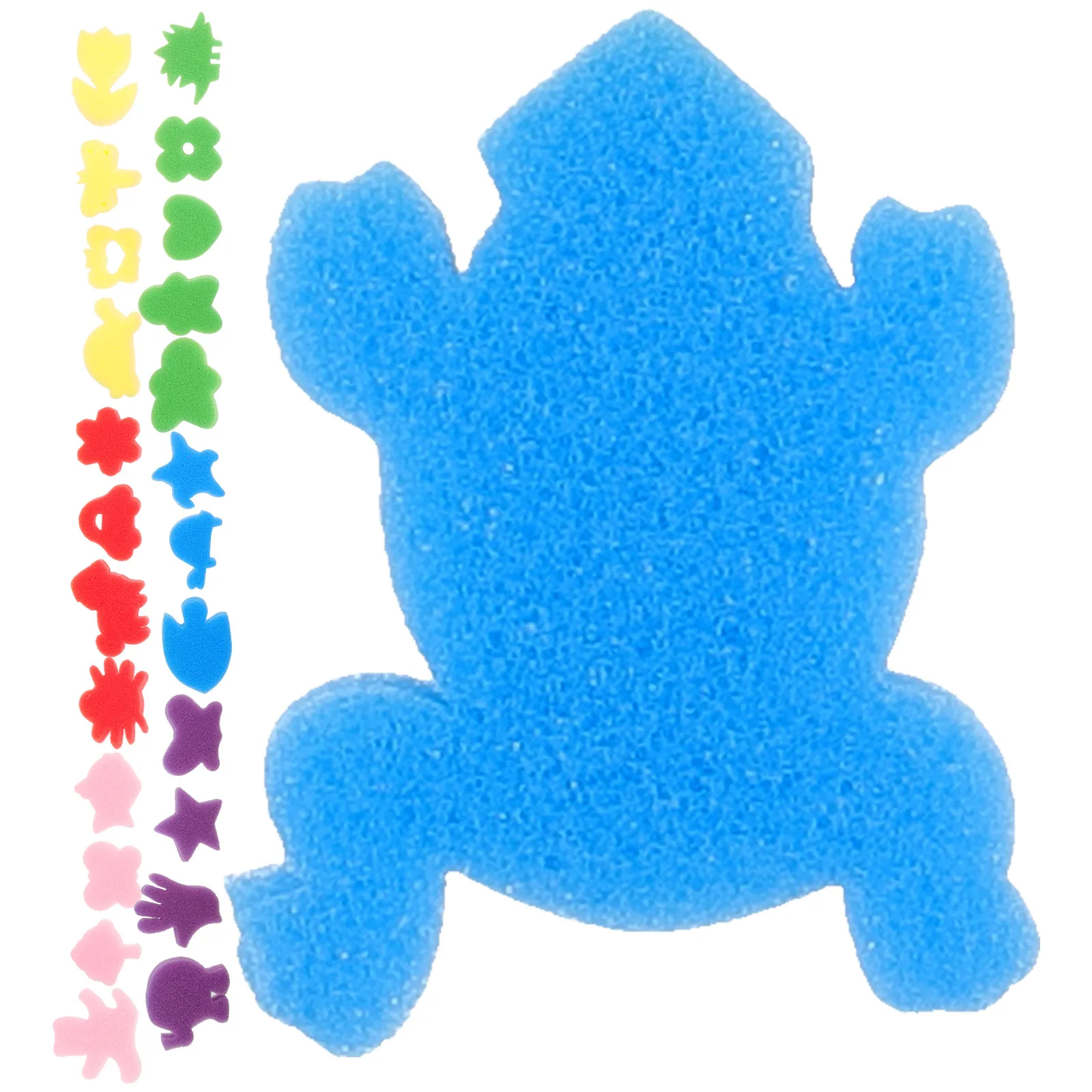 

24pcs Painting Set Colorful Sponges Kids Tools Drawing Supplies Reusable Easy Clean Graffiti Brushes DIY Gifts