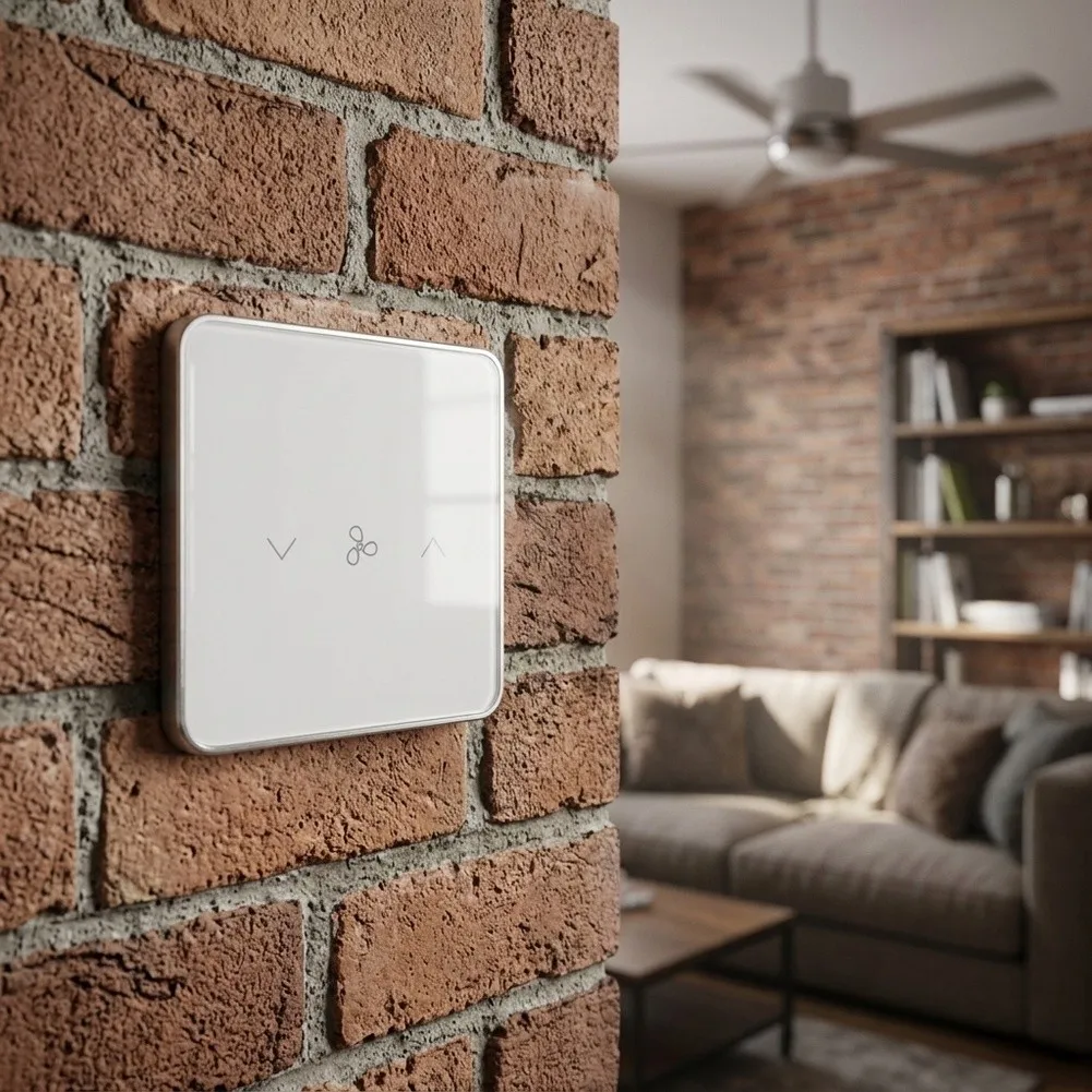 Remote App Fan Switch 5-Speed Fan Controller For Ideal Room Ambiance Remote Control Via Dedicated App For Alexa Voice Control